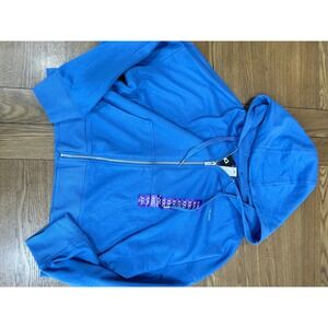 DKNY‎ XXL Blue Full Zip Hoodie Jacket with Pockets New
